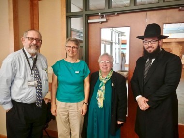 Three local Rabbis with Rabbi Mike Moskowitz