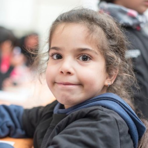 Little girl smiling