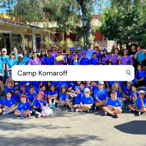 A group of children on a summer camp field trip