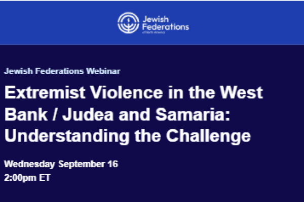 Extremist Violence in the West Bank