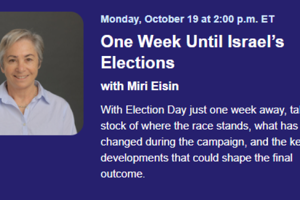 Israeli Elections - 2