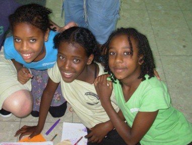 Ethiopian children in Bat Yam Israel 