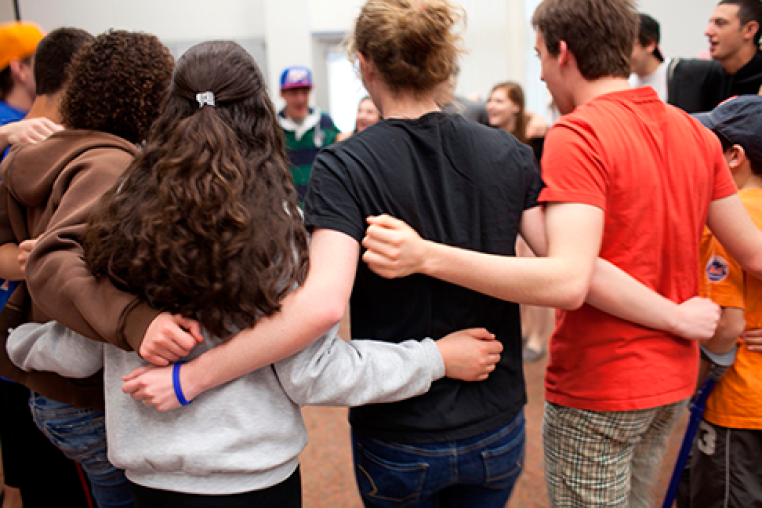 Teenagers in a Circle 