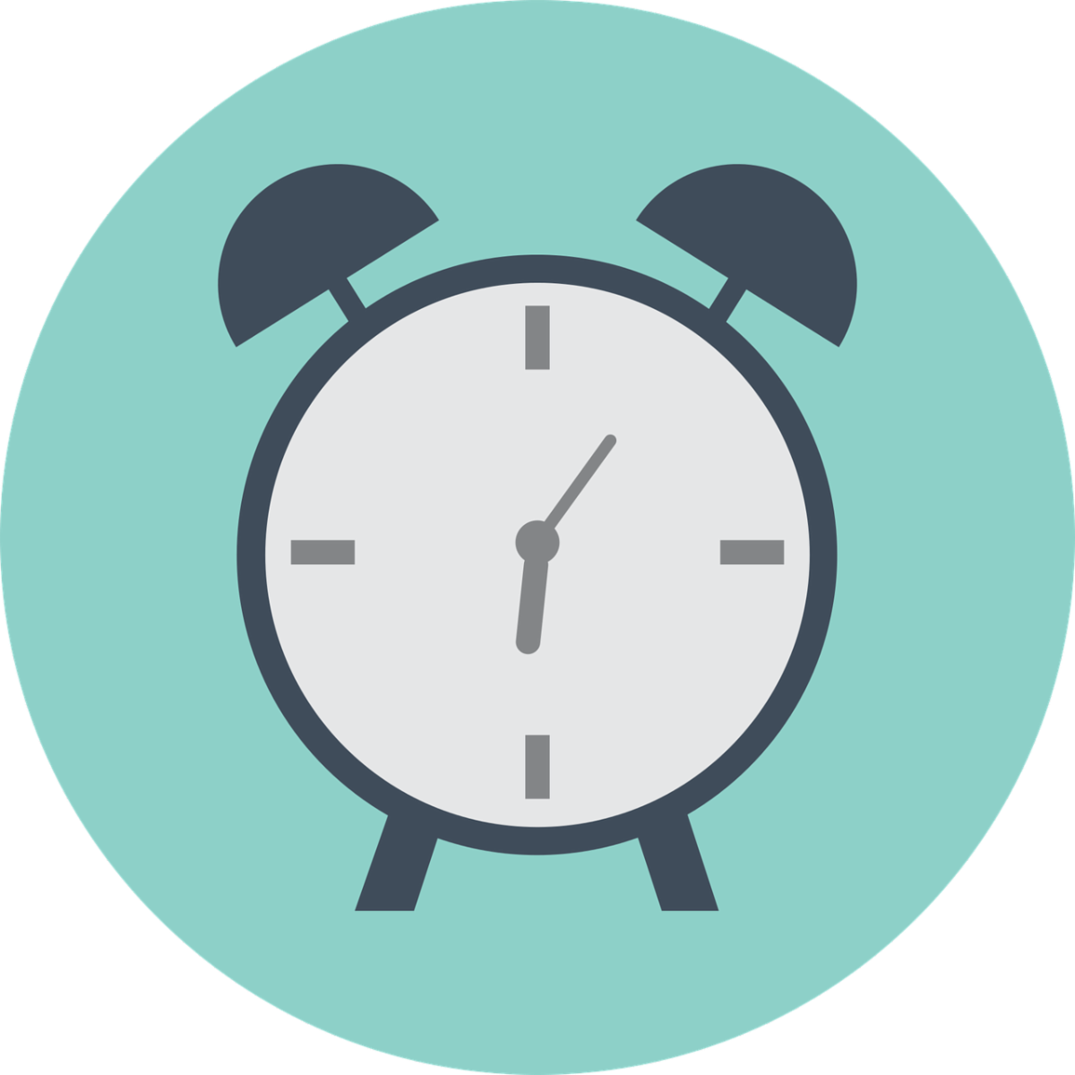 cartoon alarm clock