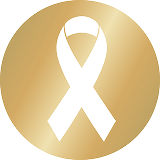 A inverted yellow ribbon