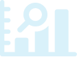 A light blue graphic depicting a bar chart with a magnifying glass overlay, symbolizing data analysis or research.
