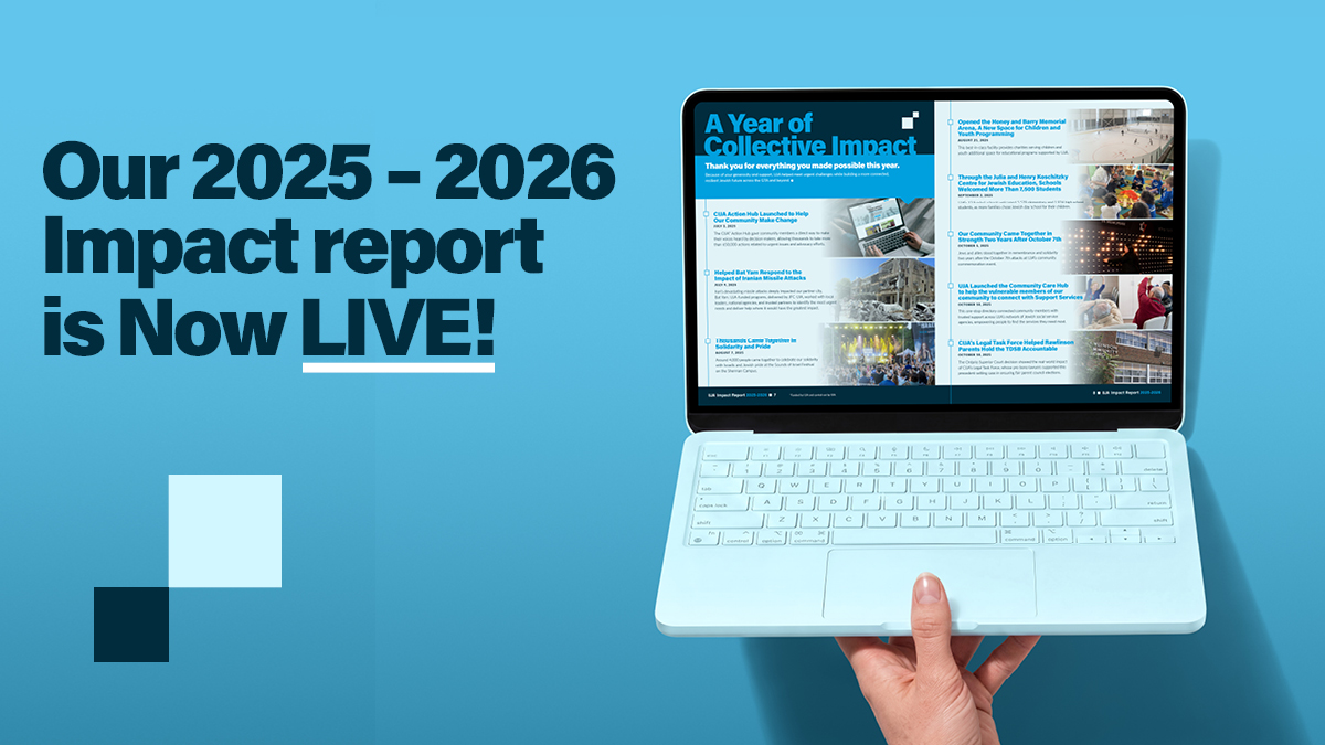 2025-2026 impact report cover with an image from the Walk with Israel