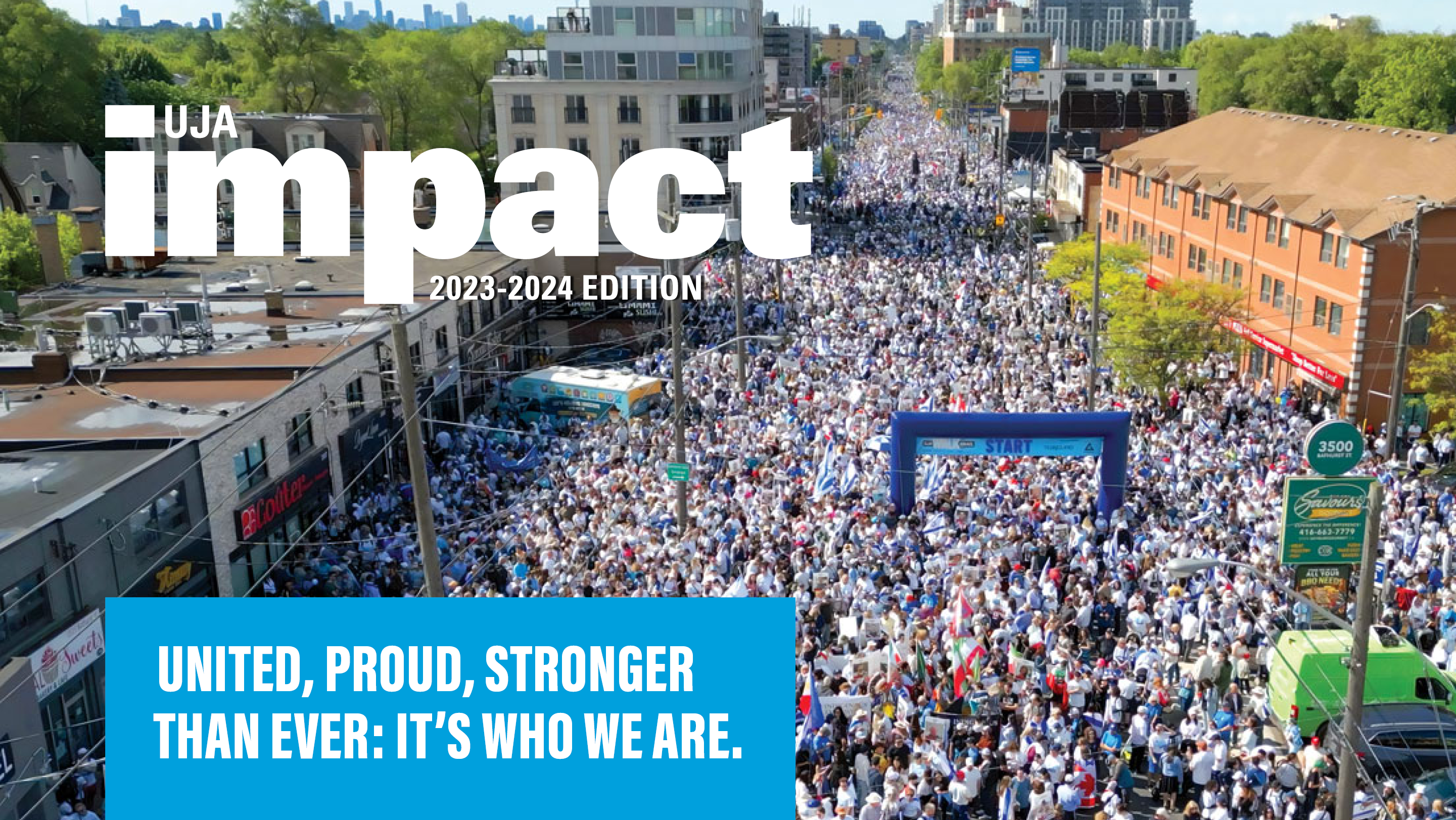2024-2025 impact report cover with an image from the Walk with Israel