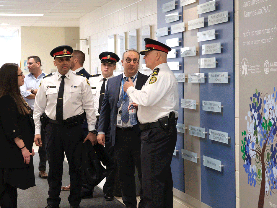 Jews engaging with their community