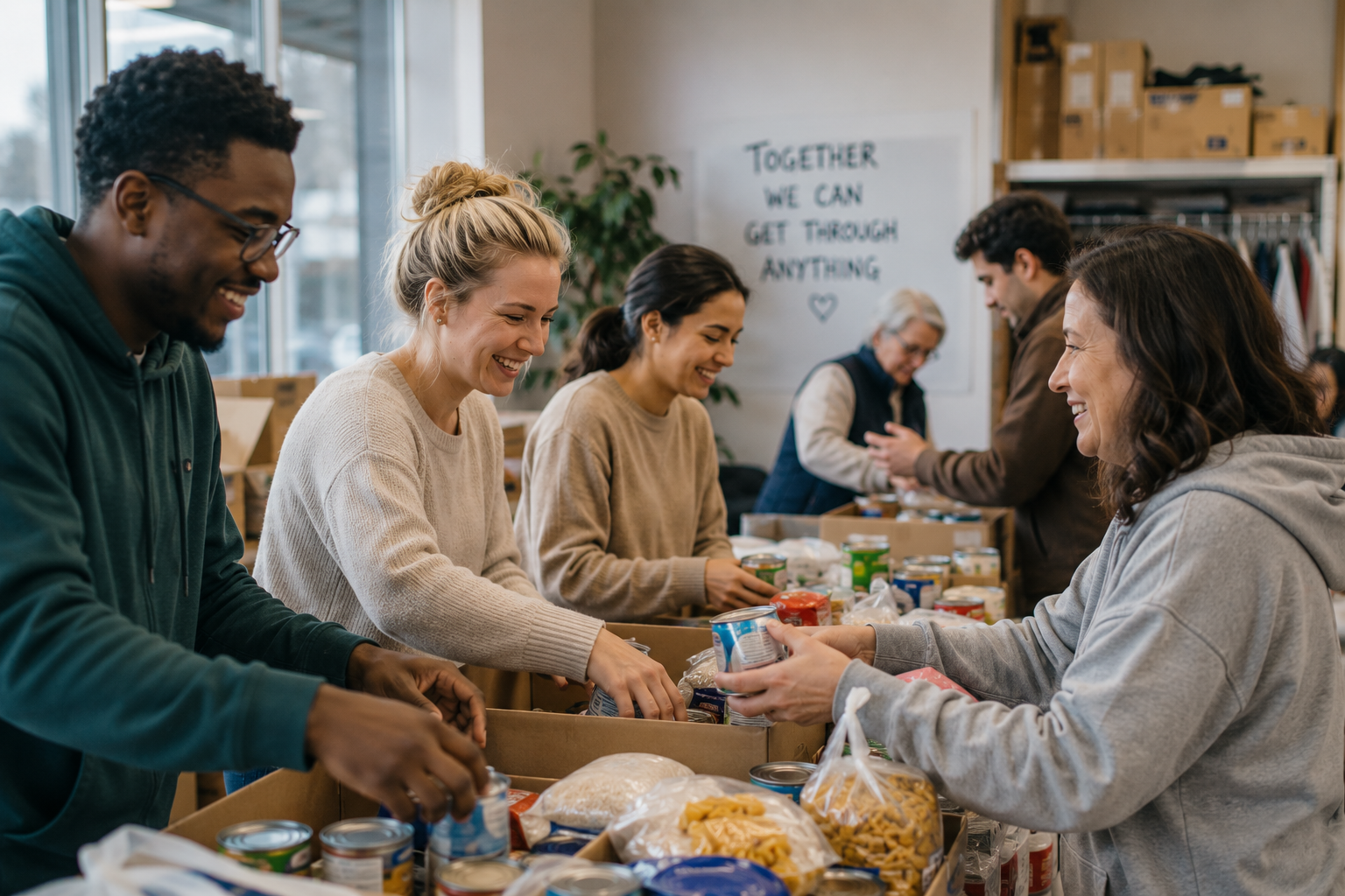Community members responding to an urgent need