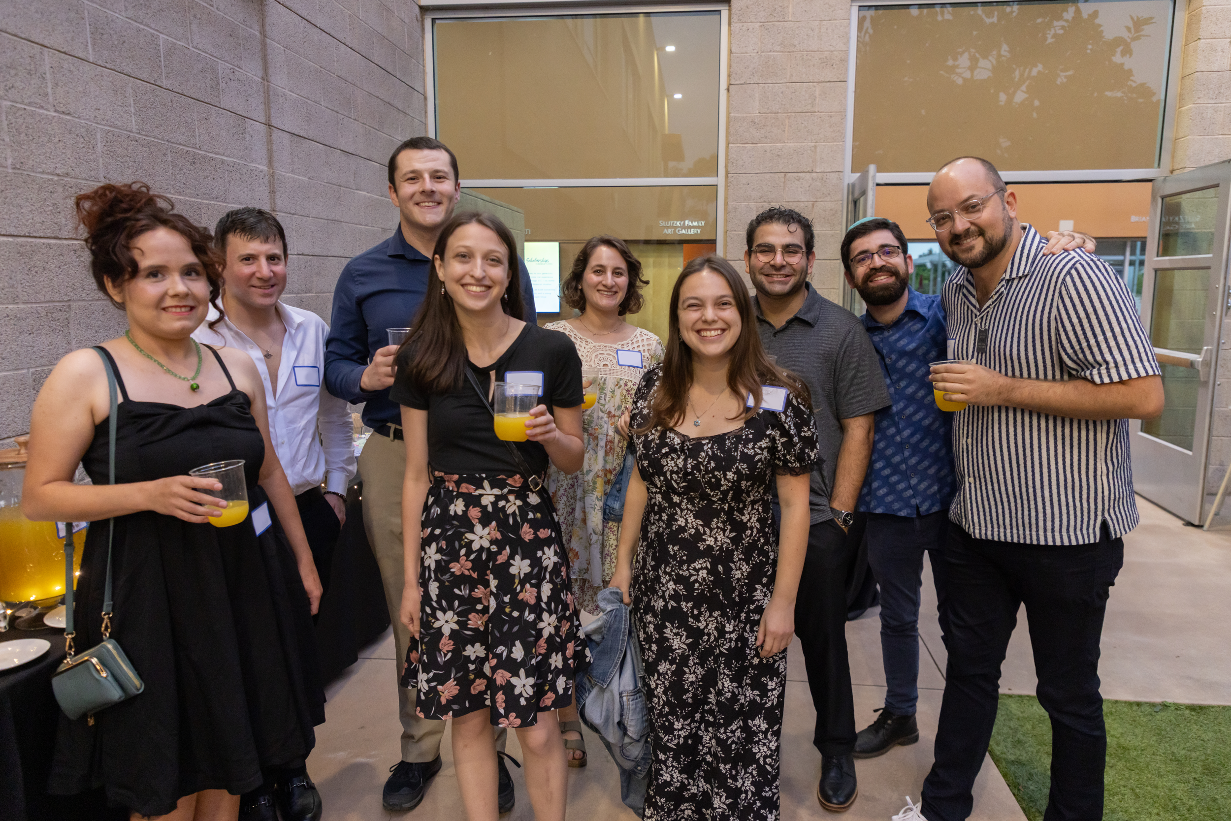 Jewish young adults gathering in community
